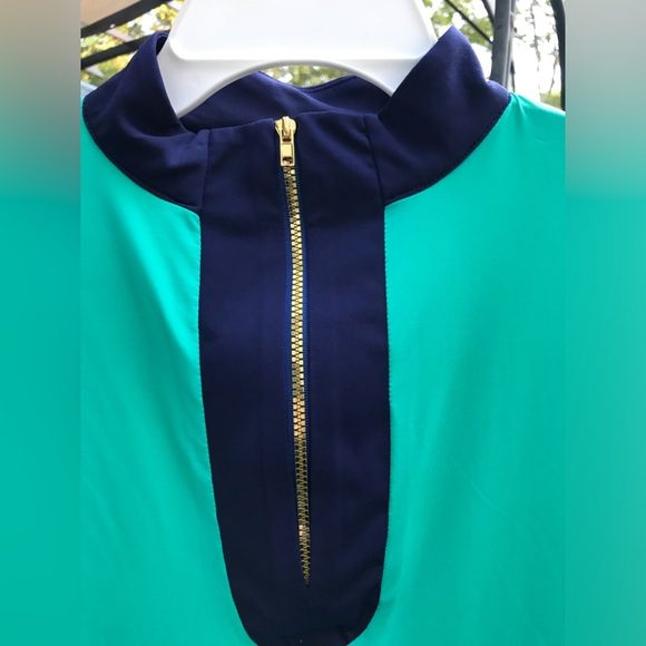 NEW AB Sport Golf Long Sleeve Sun Shirt Mesh Sleeves UV 40 colorblock collar XS - Picture 4 of 8